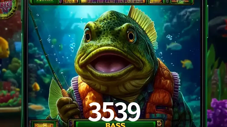 Personagem de peixe pescador do popular jogo de slot com tema de pescaria, uma das emocionantes opções de caça-níqueis para jogar e ganhar no cassino 3539.